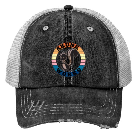 Discover skunk works Trucker Hats