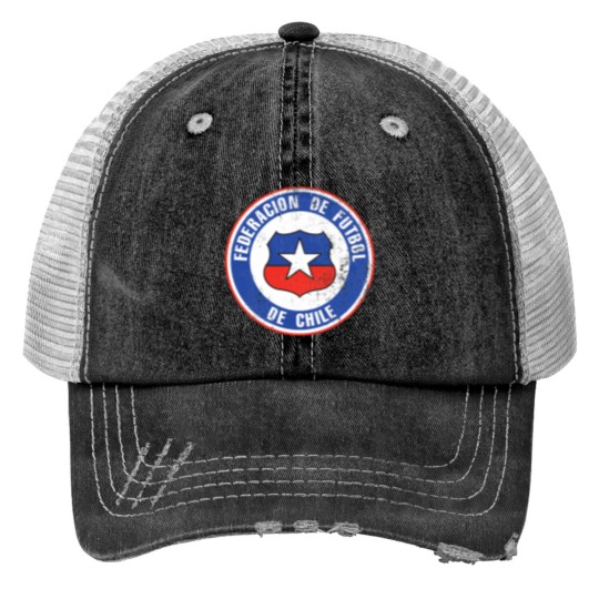 Discover Chile Soccer Flag Team Support Gift Trucker Hats