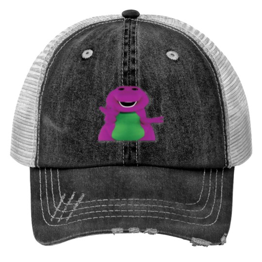 Discover Barney Waving Trucker Hats