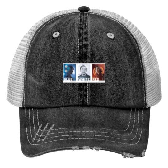 Discover Three Colors Trilogy - Blue White Red - Krzysztof Kieslowski Trucker Hats