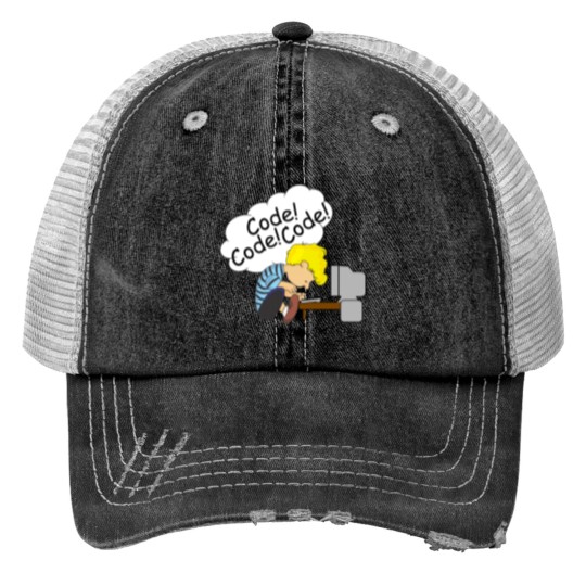 Discover Code Code Code Trucker Hats