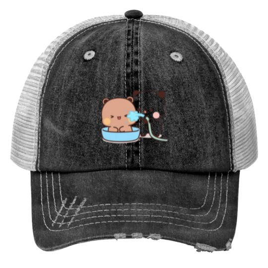 Discover Panda Bear Brownie Sugar BuBu DuDu Trucker Hats