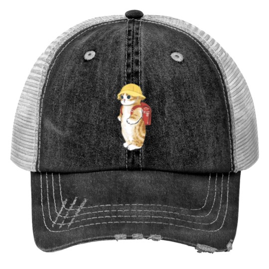 Discover kawaii kitty cat cute camping scout kittens-best-selling gift Trucker Hats