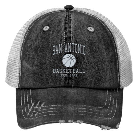 Discover San Antonio Basketball Trucker Hats