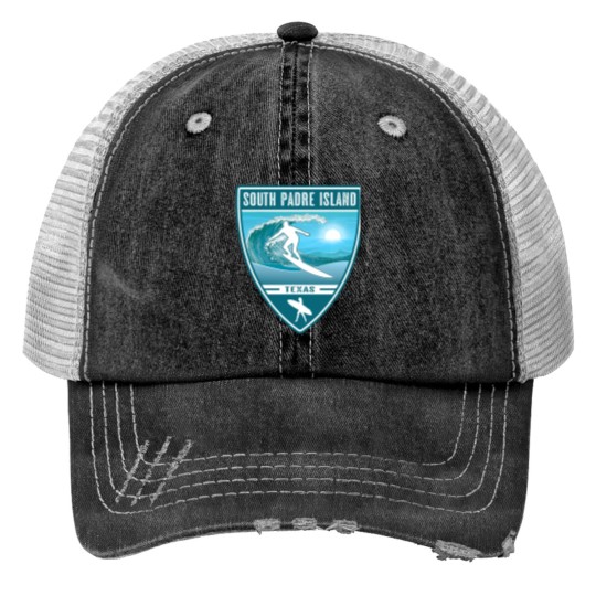 Discover Surf South Padre Island Texas Trucker Hats