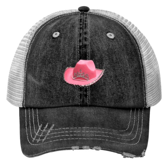 Discover Pink Rhinestone Cowboy Hat Sticker Trucker Hats