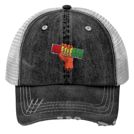 Discover Juneteenth Black History Afro American African Freedom Trucker Hats