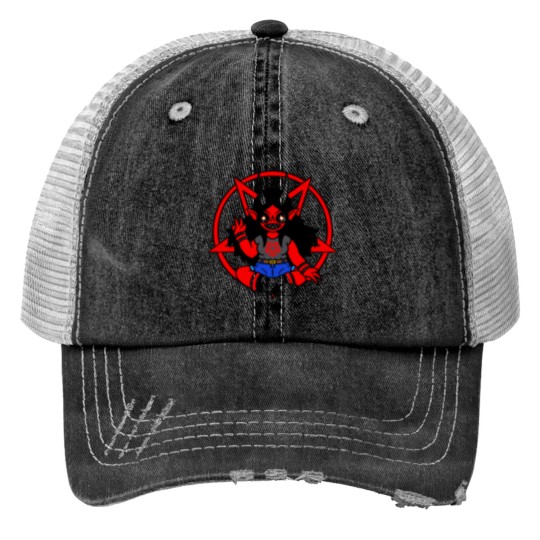 Discover Helly Baphomet Trucker Hats