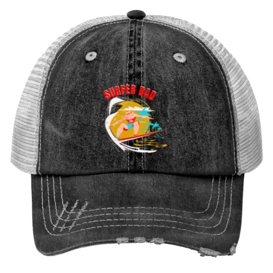 Discover Surfer Dad Trucker Hats