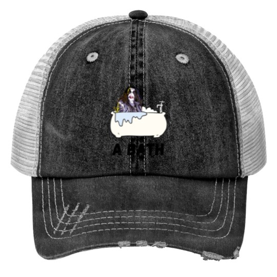 Discover A Bath - Abbath Black Metal meme Sticker Trucker Hats