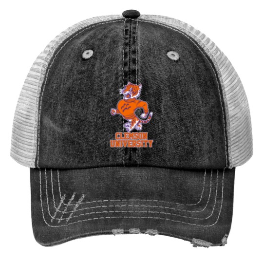 Discover Vintage Tiger Mascot for Clemson - Clemson - Print Trucker Hats