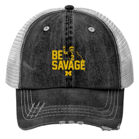 Discover Michigan Football Blake Corum Be Savage Print Trucker Hat
