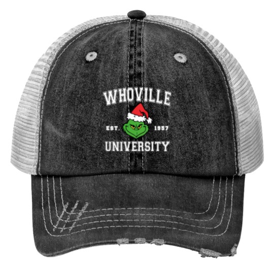 Discover Christmas Whoville University Est. 1957 Trucker Hat - Holiday Gift