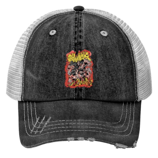 Discover Gwar Band Heavy Metal 1984 Trucker Hats Black Fullsize S-5XL