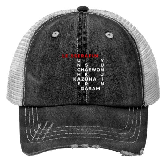 Discover LE SSERAFIM Crosswords Trucker Hats