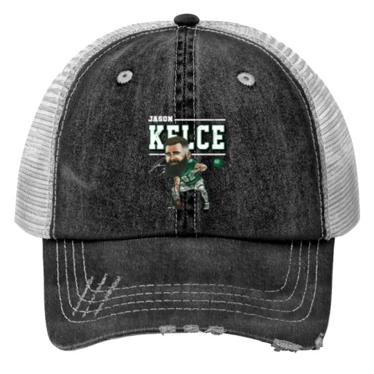 Discover Jason Kelce Philadelphia Cartoon - Jason Kelce - Print Trucker Hat