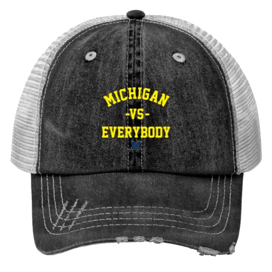 Discover Roman Wilson Michigan Vs Everybody Trucker Hats, Trucker Hats