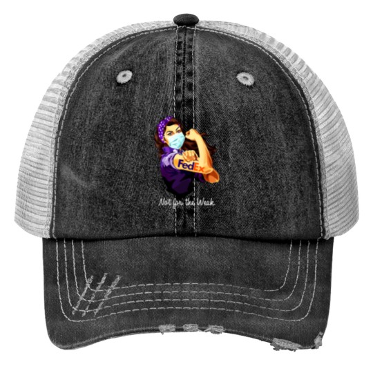 Discover Fedex Not For The Weak Trucker Hats