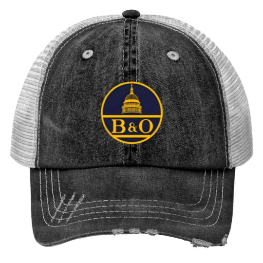 Discover Vintage B&O railroad logo - Railroad - Print Trucker Hat