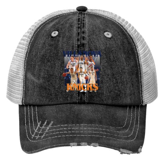 Discover NEW Villanova Knicks Josh Hart, Jalen Brunson and Donte Divincenzo Vintage Graphic Unisex Trucker Hats