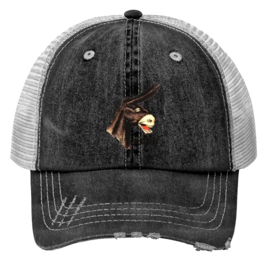 Discover Stylish Beck Donkey Adult M Medium Trucker Hats - Pop, Americana, Alternative Music