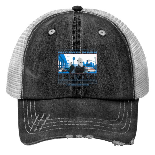 Discover Heat Movie Graphic Trucker Hat - 90s Action Film Memorabilia