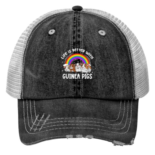 Discover Guinea Pig Life Is Better With Guinea Pigs Rodent Pet Kawaii Trucker Hats