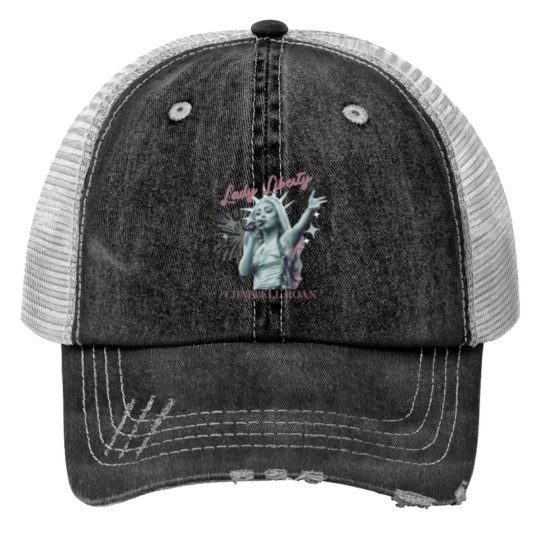 Discover Chappell Roan Trucker Hats | Gov Ball Lady Liberty | Statue of Liberty Drag