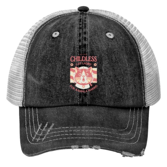 Discover Kamala Harris Trucker Hats Childless Cat Ladies for Kamala