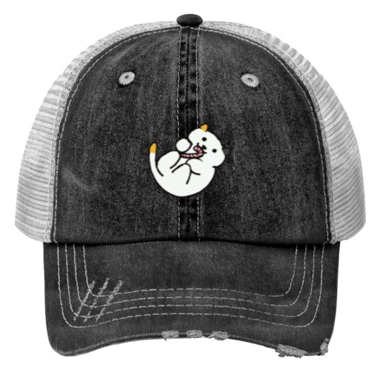 Discover Neko Atsume Dottie with Candy Cane Classic Trucker Hats