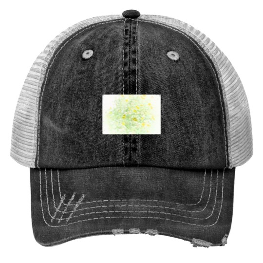 Discover Inverted Sunflowers Long Trucker Hats