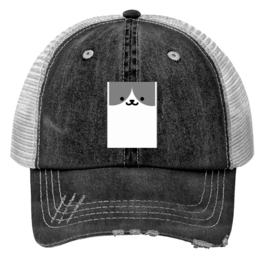 Discover Neko Atsume - Rascal Graphic Trucker Hats