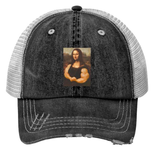 Discover Mona Lisa Bodybuilding Muscle Gym Workout Outfits Trucker Hats