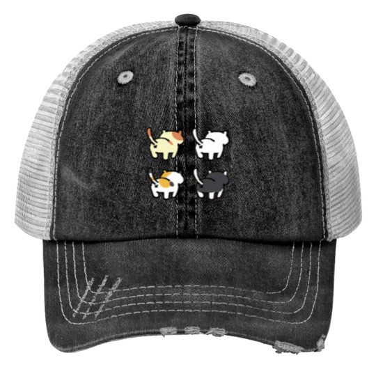 Discover Neko Atsume - Butts Classic Trucker Hats