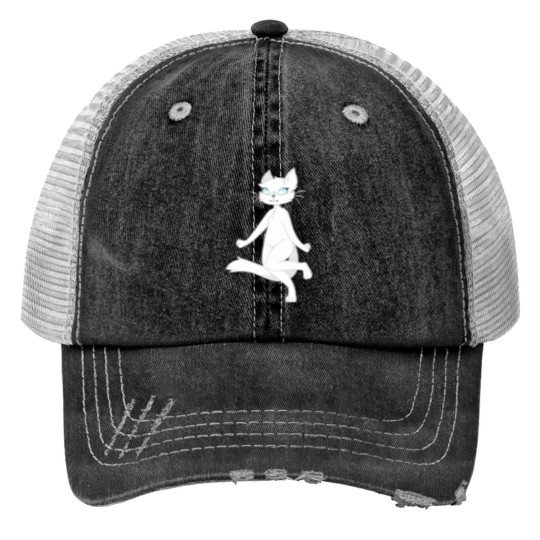 Discover Neko Atsume Snowball Classic Trucker Hats