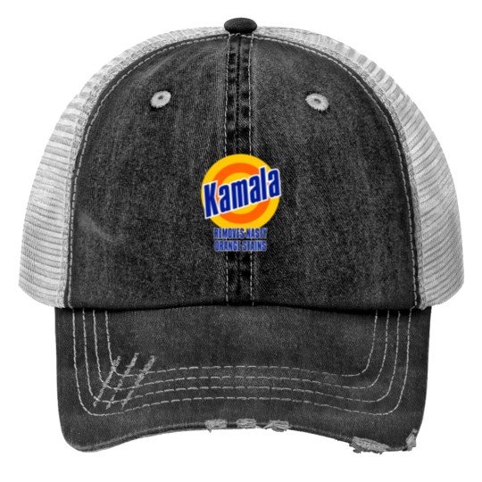 Discover Kamala "Removes Nasty Orange Stains" DTG 190gsm Men's Trucker Hats