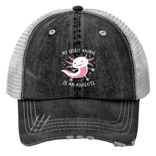 Discover Cute Amphibian - My Spirit Animal Is An Axolotls Classic Trucker Hats