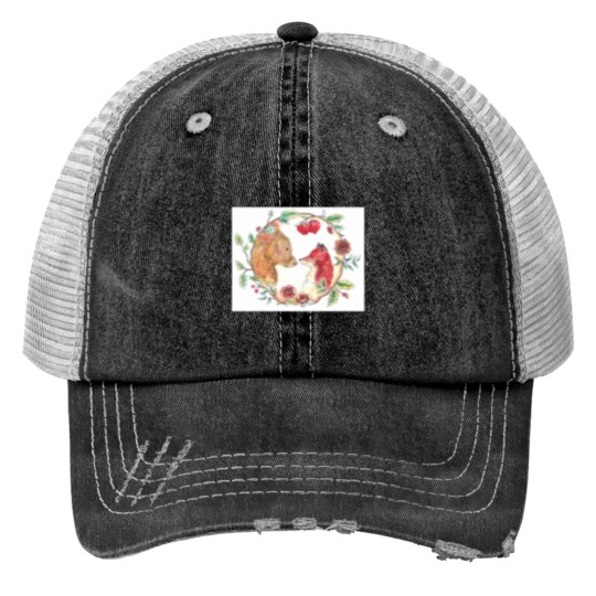 Discover The bear and the fox Trucker Hats