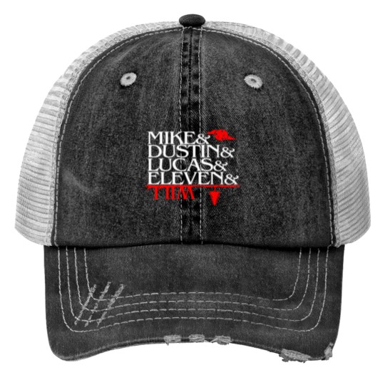 Discover Personnages etrangers a lenvers essentiel Trucker Hats
