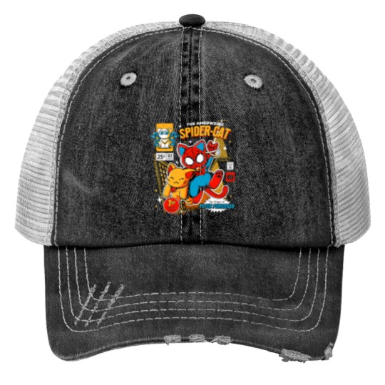 Discover Amazing Spider Cat Trucker Hat