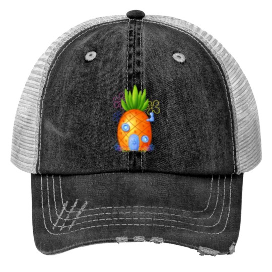 Discover Pineapplee under the sea Trucker Hats