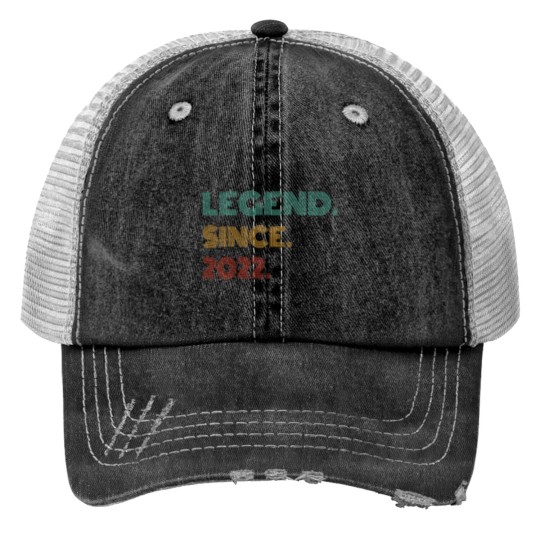 Discover Kids 2 Years Old Legend Since 2022 2nd Birthday Trucker Hats