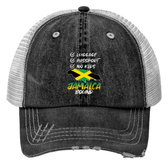 Discover Jamaican Travel Vacation Trip Outfit To Jamaica Women Men Trucker Hats