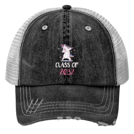 Discover 2032 Graduation Shirt, Class of 2032 Unicorns Grow With Me Classic Trucker Hats