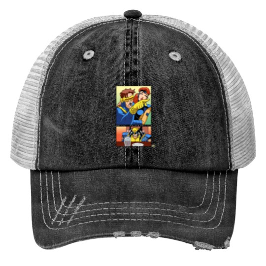Discover yelling Classic Trucker Hats