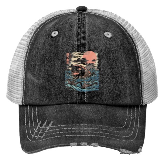 Discover Sharkiri Sushi Classic Trucker Hats