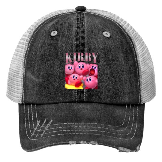 Discover Vintage Kirby Trucker Hat - Fun and Playful Style