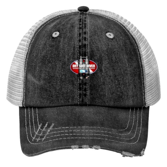 Discover Dry Suit Diver st Trucker Hats