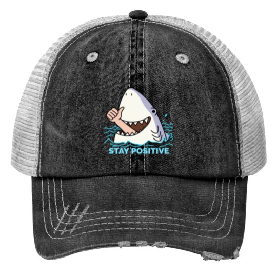 Discover Stay positive Essential Trucker Hats