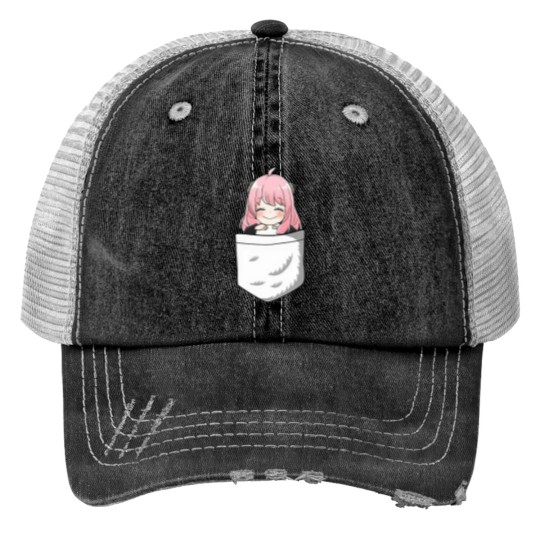 Discover Kawaii Cute Anya In The Pocket Spy x Art Family Trucker Hats
